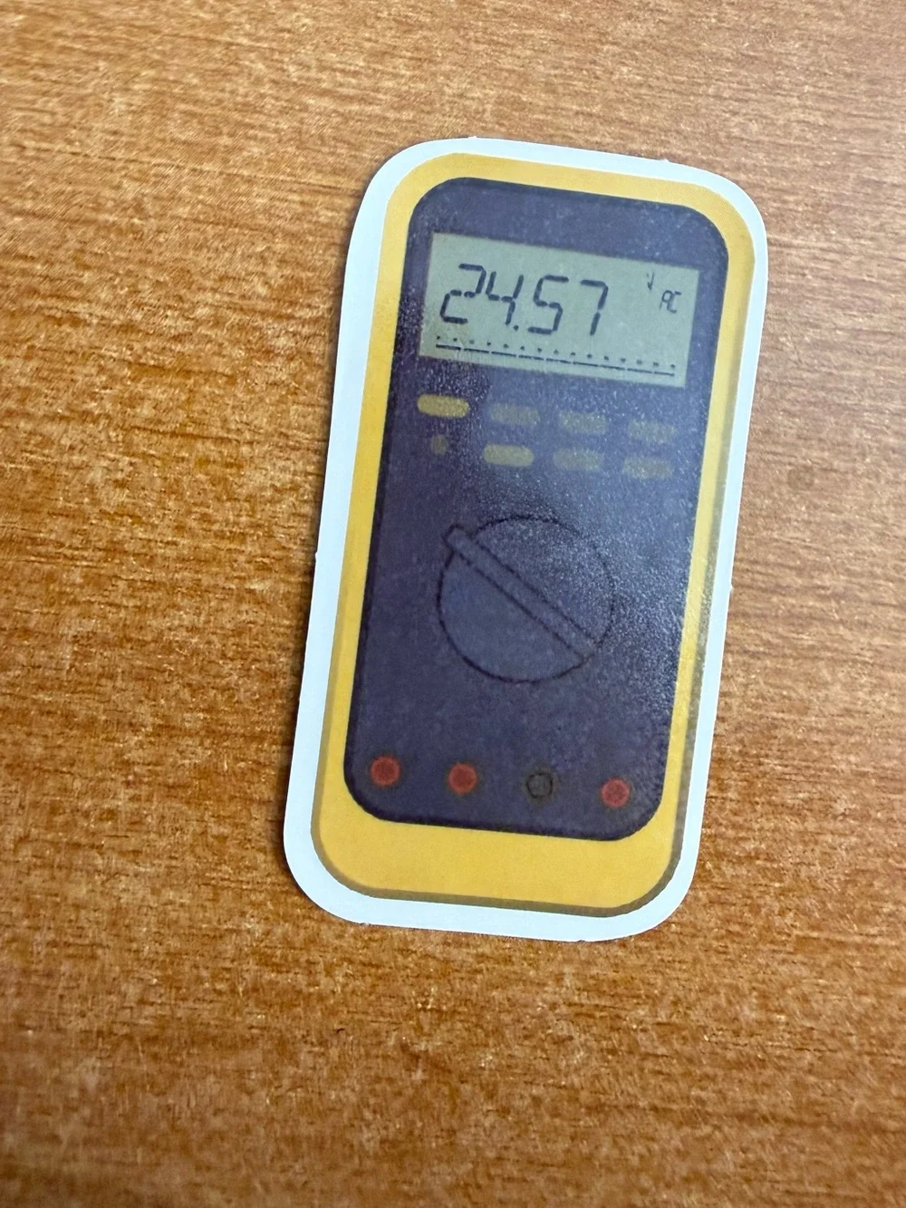 Yellow Digital Multimeter Sticker - Electronics Cell Phones & Accessories